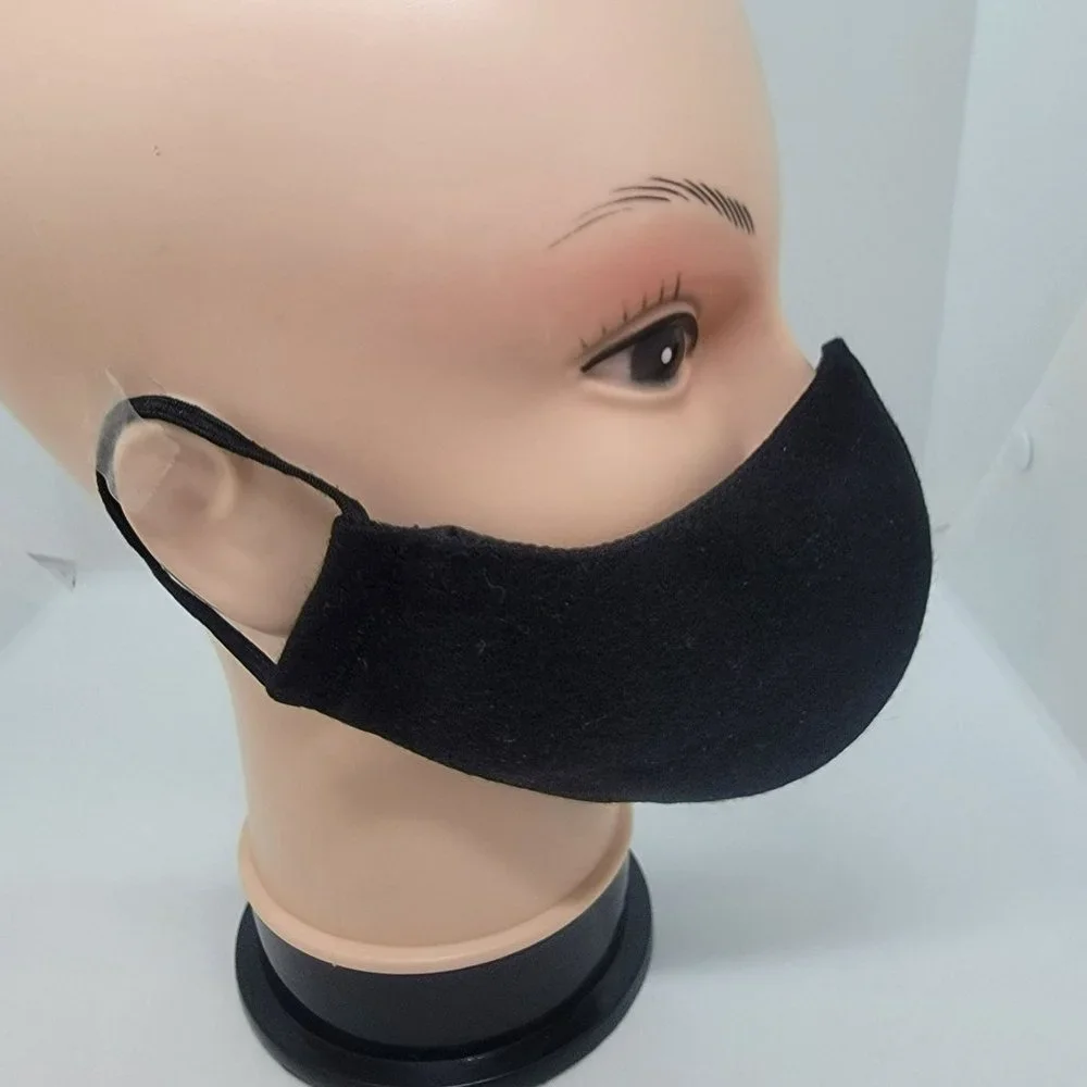 New Face cover ear loop black Mask Women's Embroidered handmade bouquet flowers